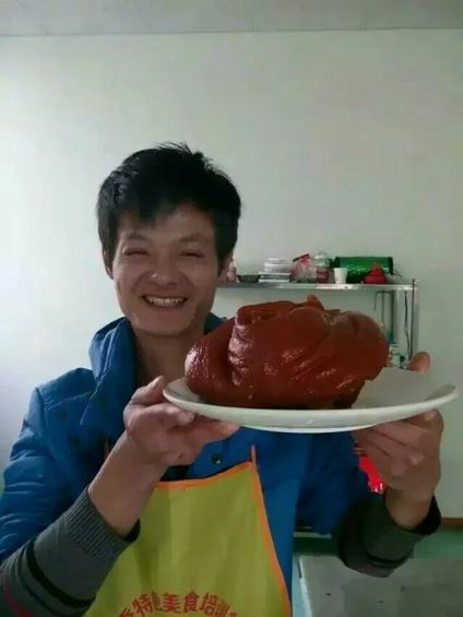 北京烤鸭培训学员宿女士作品