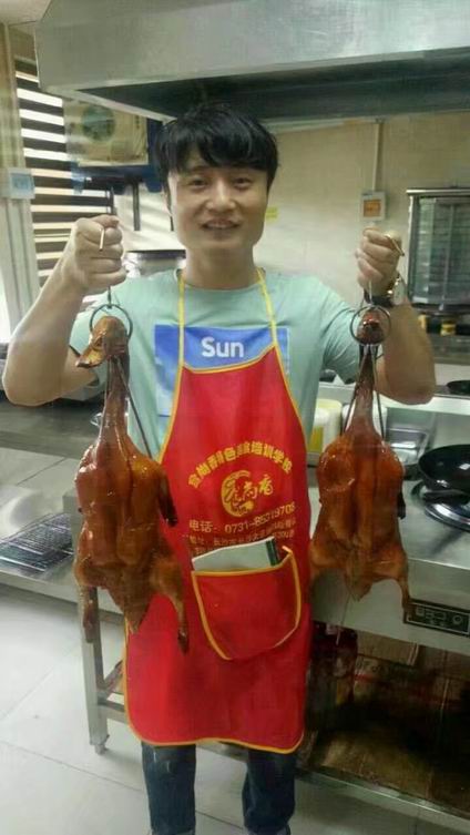 北京烤鸭培训学员培训过程
